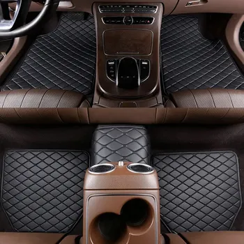 5pcs leather car floor mats 2